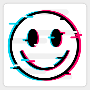 Glitch Smile Sticker